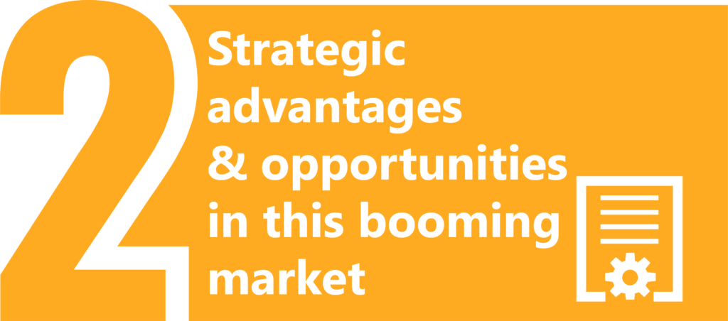 Strategic advantages & opportunities in this booming market